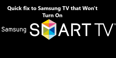 Quick fix to Samsung TV that Won't Turn On