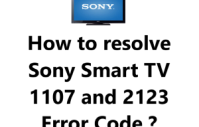 Sony Smart TV 1107 and 2123 Error Code - How to fix it ?